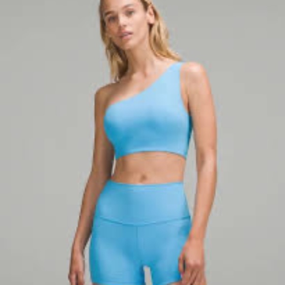 Lululemon Bend This One-Shoulder Bra Kayak Blue L/XL NWT - Picture 1 of 10